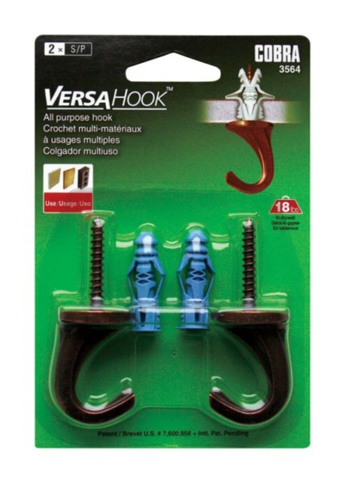 Versahook 3564 Small Bronze Hanger - pack of 5