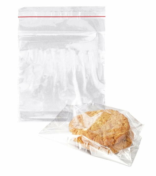 Pack of 1000 Polypropylene Co-Extruded Bags, Clear 5 x 5 + 1 1/2 LP.