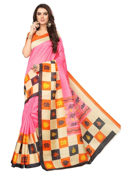 Generic Women's Silk Saree(Multi, 5.5-6mtrs)