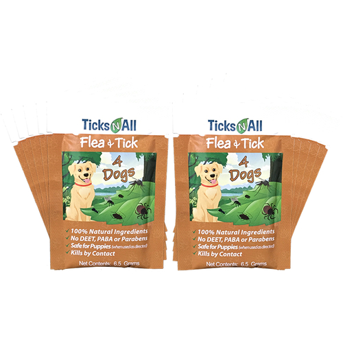 All Natural Flea and Tick Wipes 4-Dogs (10 cnt.)