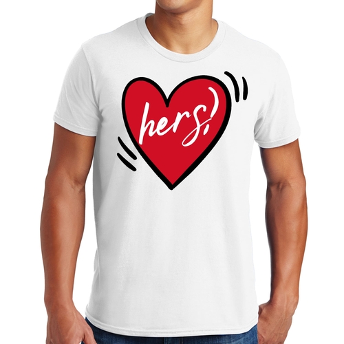 Mens Graphic T-shirt Say it Soul Her Heart - Couples