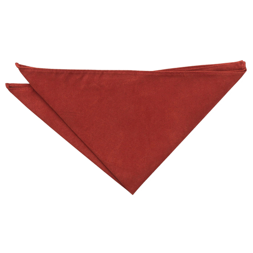 Suede Pocket Square - Rust