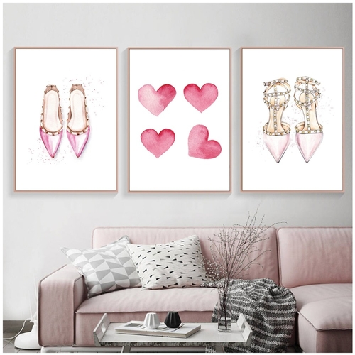 Pink Twinkle Star High Heels