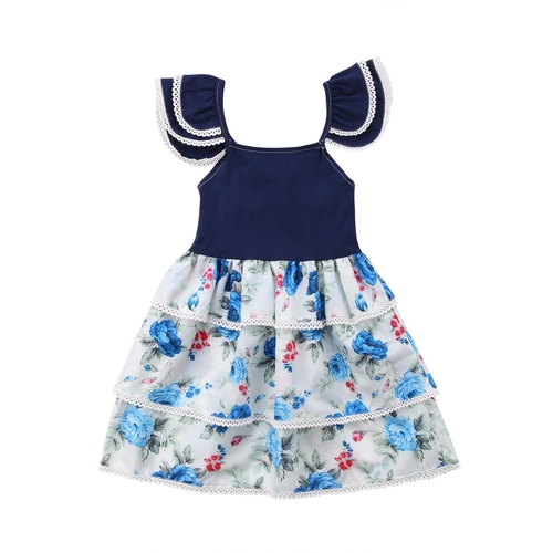 Toddler Kid Baby Girls Floral Sundress