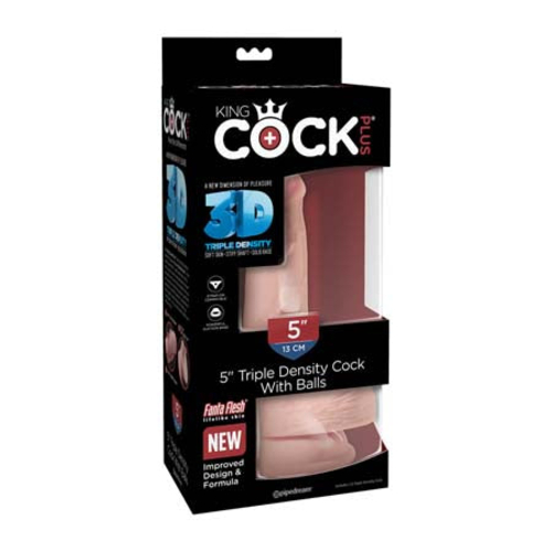 Pipedream King Cock Plus 5 in. Triple Density Cock With Balls