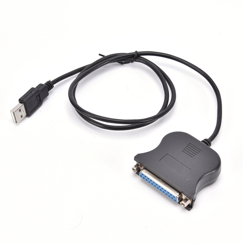 Black 25Pin Printer Cable USB 1.1 To DB25 Female