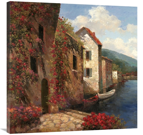 Global Gallery GCS-130717-3636-142 36 x 36 in. By the Dock Art Print -