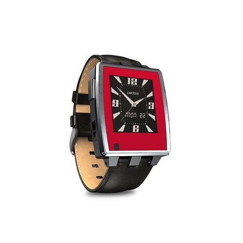 DecalGirl PSSW-SS-RED Pebble Steel Smartwatch Skin - Solid State Red