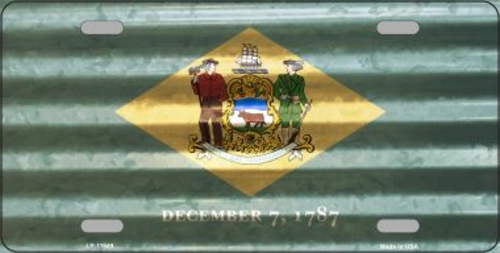 Smart Blonde LP-11949 6 x 12 in. Delaware Corrugated Flag Novelty Lice