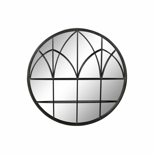 Wall mirror DKD Home Decor Black Metal (76 x 4 x 76 cm)