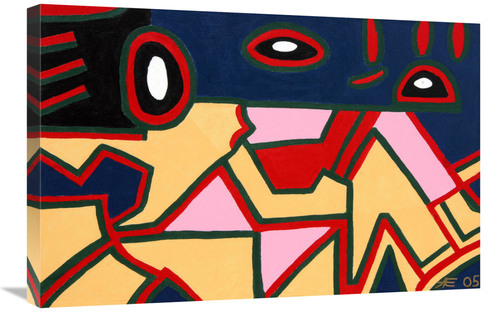 Global Gallery GCS-479200-2030-142 20 x 30 in. Fox Abstract Art Print 