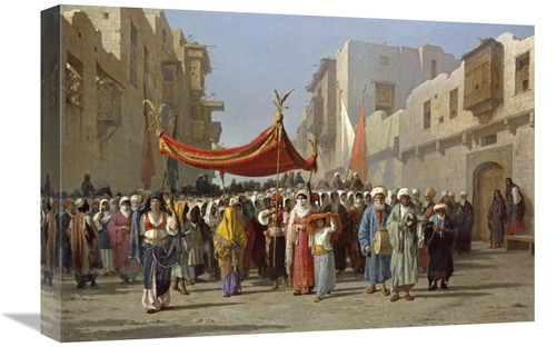 Global Gallery GCS-266840-22-142 22 in. An Arab Wedding Procession Art