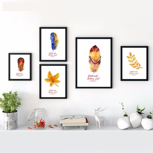 YelRed Leaves Canvas Poster