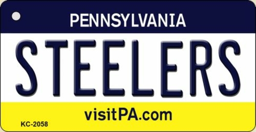 Smart Blonde KC-2058 1.5 x 3 in. Steelers Pennsylvania State License P