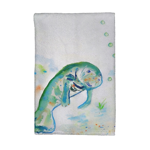 Betsy Drake KT061 Manatee Kitchen Towel