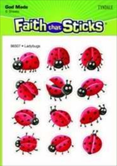 Standard Publishing 496507 Sticker Ladybugs 6 Sheets Faith That Sticks