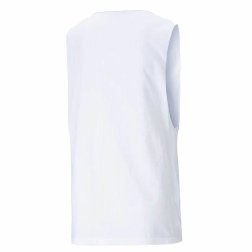 Tank Top Women Puma Essentials Cut Off Logo Tank W White