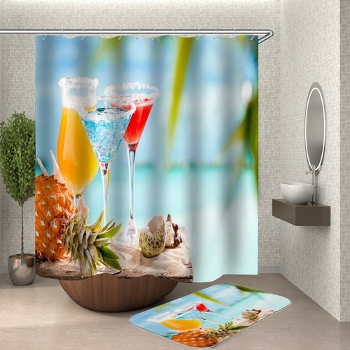Cocktails On the Beach Shower Curtain