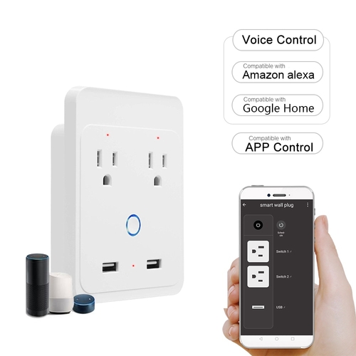 Smart Wi Fi Wall Outlets Independent Control Voice