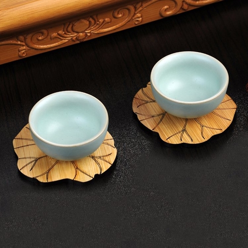 Bamboo Lotus Coasters