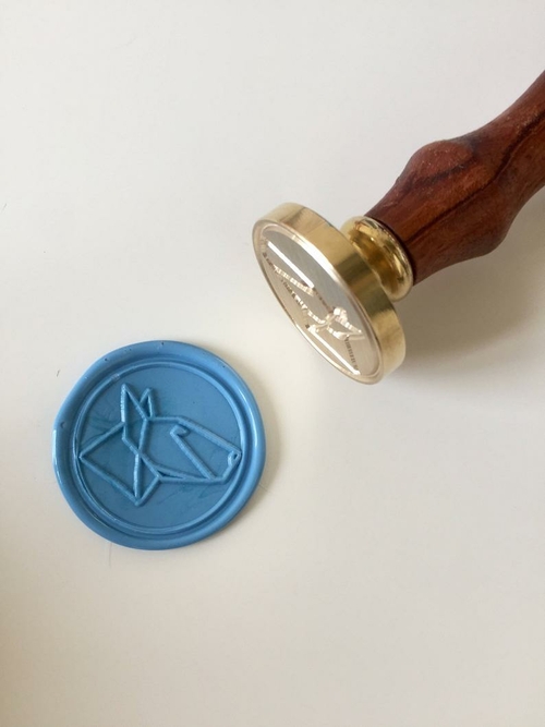 Origami pit bull Wax Seal Stamp