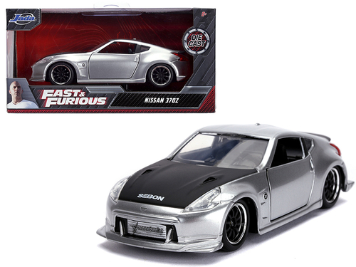Nissan 370Z Silver with Black Hood \Fast & Furious\" Series 1/32