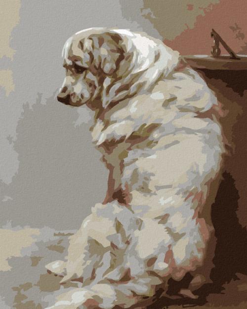 Paint by Numbers - BIG WHITE DOG