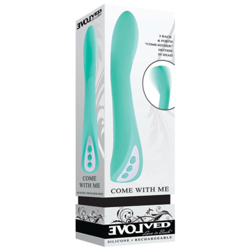 Evolved Come With Me Rechargeable 'Come Hither' Silicone Vibrator