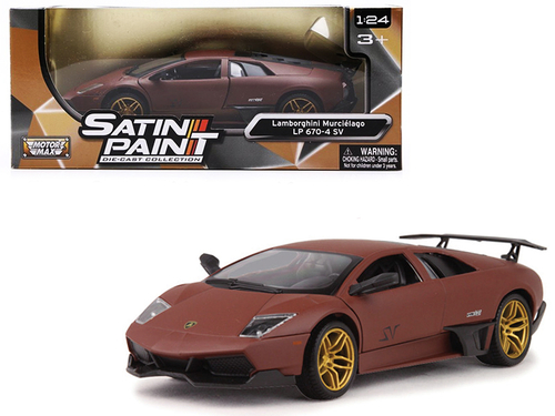 Lamborghini Murcielago LP 670-4 SV Matte Brown 1/24 Diecast Model Car