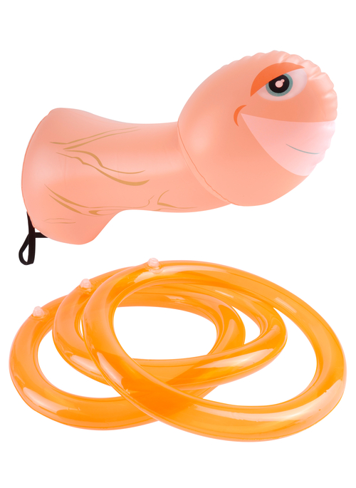 Mr. Party Pecker Inflatable Strap on Ring Toss Game