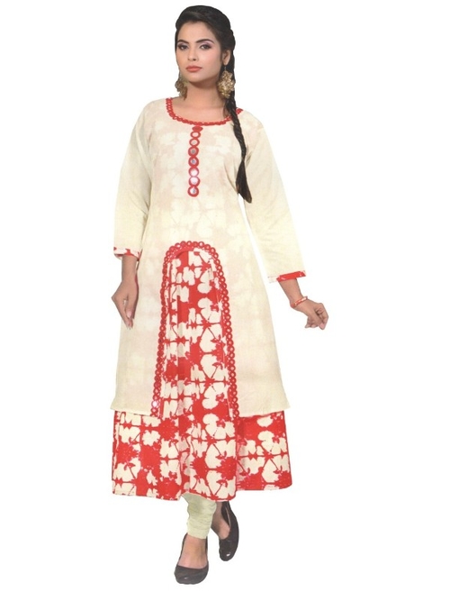 Printed Layered Women's Kurti