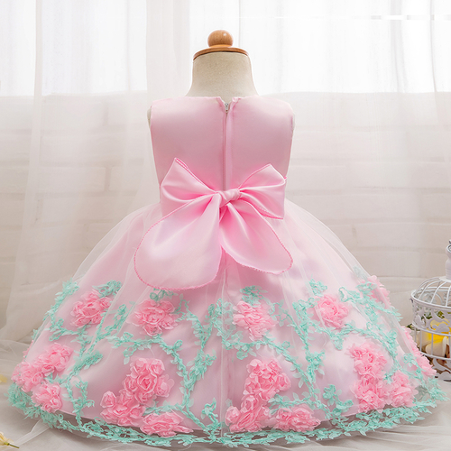 Floral Baby Girl Dress Baptism Dresses For Girls