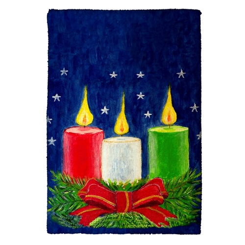 Betsy Drake KT255 Christmas Candles Kitchen Towel