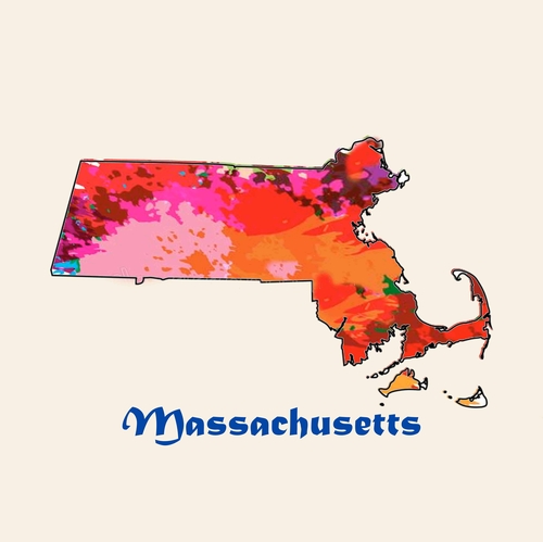 State Of Massachusetts A 3 Inch Diameter Patches