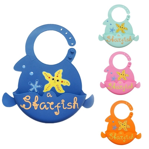 Baby Silicone Bibs Waterproof Feeding Baby Saliva