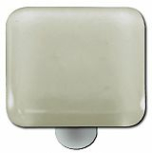 Hot Knobs HK1041-KA Driftwood Gray Square Glass Cabinet Knob - Aluminu