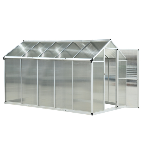 Outsunny One Stop Gardens 10‚Äôx6.25'x6.4' Walk-In Cold Frame
