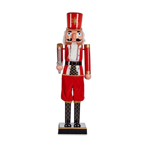 Decorative Figure Red Black Nutcracker 13 x 60 x 14,5 cm Plastic