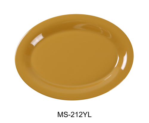 Yanco MS-212YL Mile Stone Oval Platter