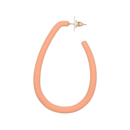 Peach Raindrop Combo Hoop Earrings Alloy, Enamel Hoop Earring for