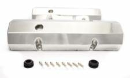 Racing Power RPCR6145POL Fabricated Aluminum Flat Top Valve Covers for