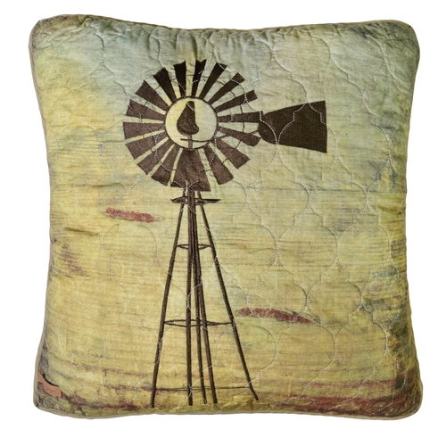 American Heritage Textiles 54463 18 x 18 in. Wood Patch Decorative Win