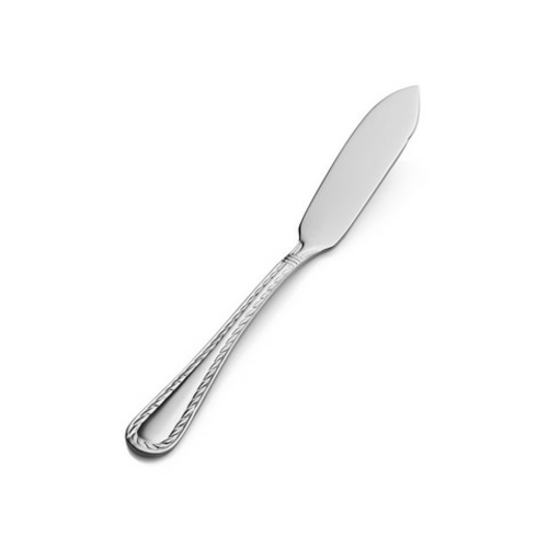 Bon Chef S413 6.70 x 2 x 2 in. Amore Flat Handle Butter Spreader, 