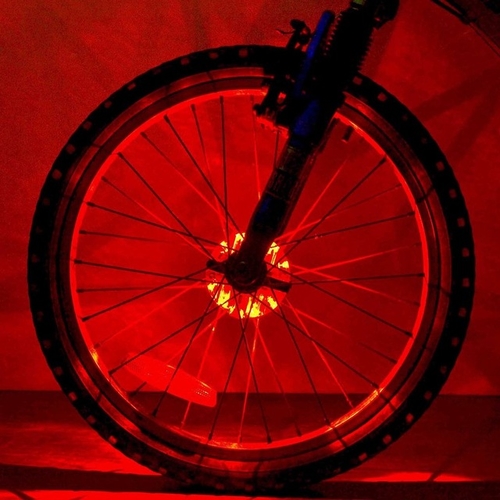 Rechargeable Bicycle Hub Light 8LED USB Charging