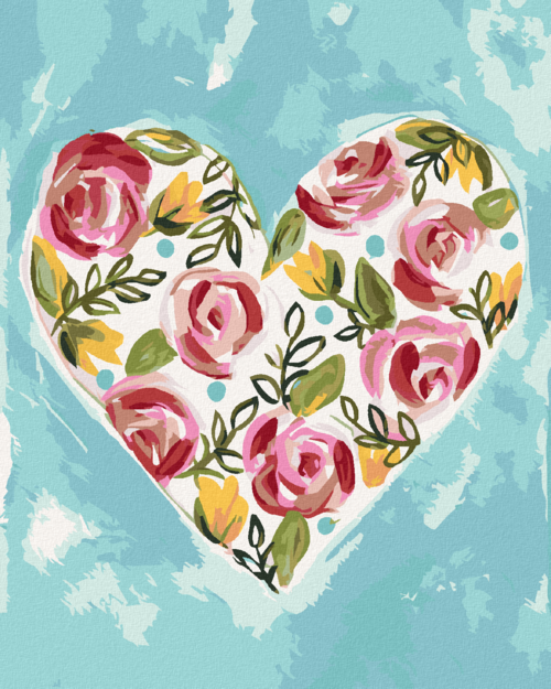 Paint by Numbers - VALENTINE'S HEART II (HALEY BUSH)