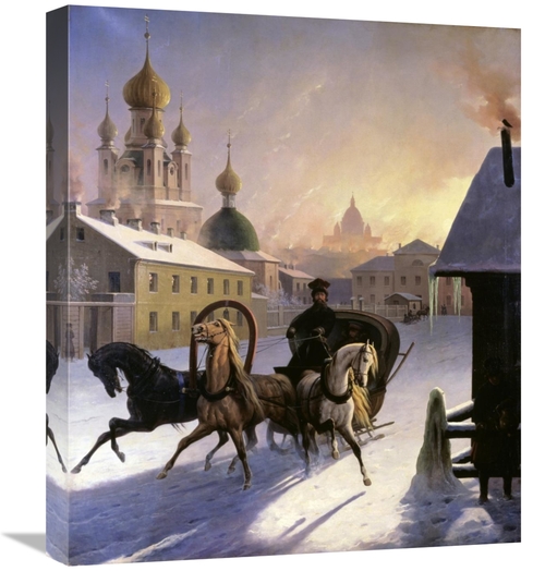 Global Gallery GCS-283337-22-142 22 in. Troika on St. Petersburg Stree