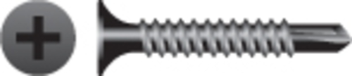 Strong-Point D823 8-18 x 2.37 in. Phillips Bugle Head Screws  Phosphat