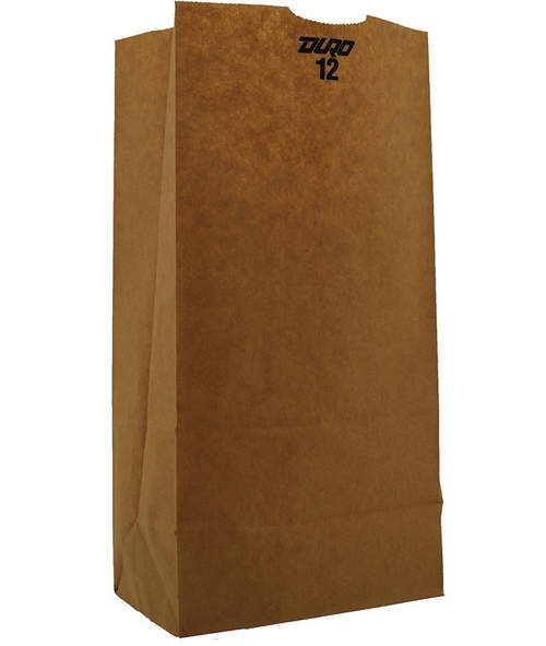 Duro 18412 CPC 12 lbs Recycled Grocery Bag & 40 lbs Kraft, Case of