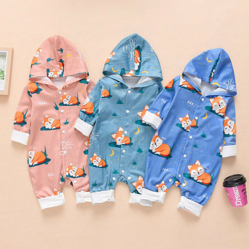 0 24M Infant Baby Boy Kids Rompers Long Sleeve