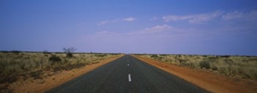 Road passing through a landscape  Outback Highway  Australia Poster Pr